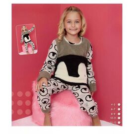 Піжама дитяча тепла на дівчинку FK1486 beige р.4-13 "Fili kids" недорого оптом від прямого постачальника