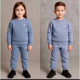 Фотография Костюм детский спортивный тёплый унисекс FK1488 l.blue р.2-6 "Fili kids" недорого оптом от прямого поставщика