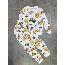 Піжама дитяча тепла на хлопчика FK1512 white р.9-12 "Fili kids" недорого оптом від прямого постачальника