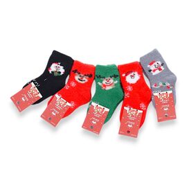 Фотография Носки детские тёплые унисекс C3579-1 mix р.0-12 "Jelzin" недорого оптом от прямого поставщика