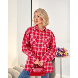 Сорочка жіноча 142 red р.44-54 "Deliv" недорого оптом від прямого постачальника