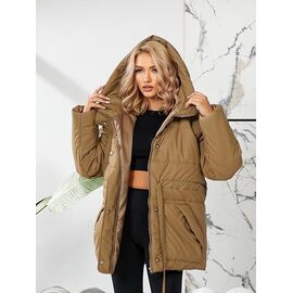 Фотография Куртка женская зимняя 292 l.brown р.S-L "Deliv" недорого оптом от прямого поставщика