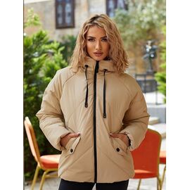 Фотография Куртка женская зимняя 295 beige р.S-L "Deliv" недорого оптом от прямого поставщика