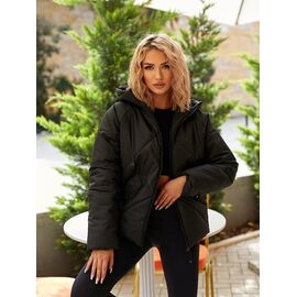 Фотография Куртка женская зимняя 295 black р.S-L "Deliv" недорого оптом от прямого поставщика