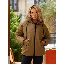 Фотография Куртка женская зимняя 295 d.beige р.S-L "Deliv" недорого оптом от прямого поставщика