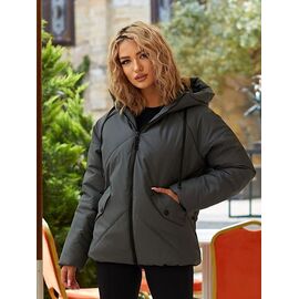 Фотография Куртка женская зимняя 295 grey р.S-L "Deliv" недорого оптом от прямого поставщика