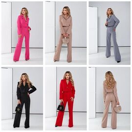 Костюм жіночий 60 grey р.S-XL "Deliv" недорого оптом від прямого постачальника