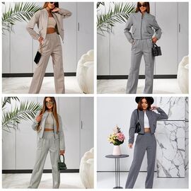 Костюм жіночий 61 l.grey р.S-XL "Deliv" недорого оптом від прямого постачальника