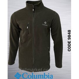 Кофта спортивна чоловіча на блискавці флісова COLUMBIA батал р-ри 3XL-7XL (3кв) "REMAIN" недорого від прямого постачальника