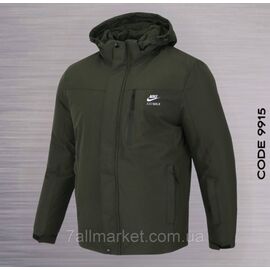 Куртка чоловіча зимова з капюшоном Найк батал розміри 52-60 "REMAIN" купити недорого від прямого постачальника