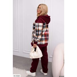 Фотография Стильный женский спортивный костюм с капюшоном р.46-48;50-52;54-56;58-60;62-64 (5цв) "VLADA" купить недорого от прямого поставщика