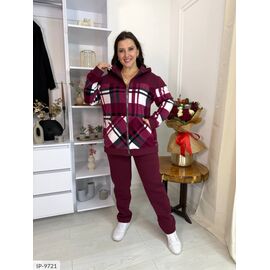 Фотография Женский костюм кофта с брюками на резнике большие размеры р.46-48;50-52;54-56;58-60;62-64 (6цв) "VLADA" купить недорого от прямого поставщика