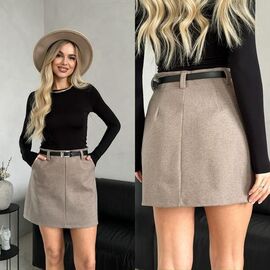 Спідниця жіноча 9049 beige р.40-46 "LINDA" недорого оптом від прямого постачальника