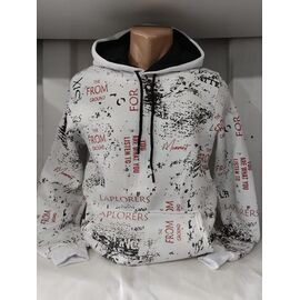Фотография Худи мужской 1399 white р.S-2XL "RING" недорого оптом от прямого поставщика