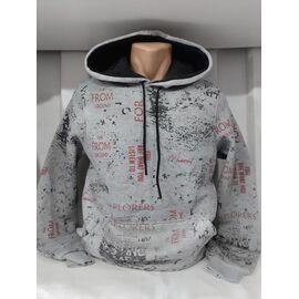 Фотография Худи мужской 1401 grey р.S-2XL "RING" недорого оптом от прямого поставщика