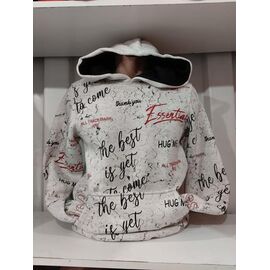 Фотография Худи мужской 1403 white р.S-2XL "RING" недорого оптом от прямого поставщика