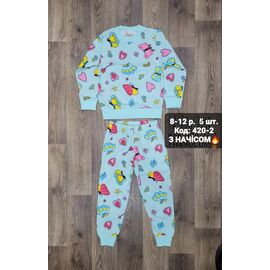 Піжама дитяча тепла на дівчинку 420-2 mint р.8-12 "iBamBino" недорого оптом від прямого постачальника