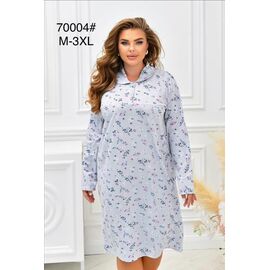 Фотография Ночнушка женская 70004 l.blue р.M-3XL "HOME STYLE" недорого оптом от прямого поставщика