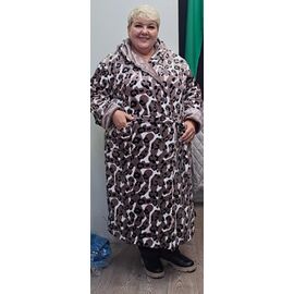 Халат жіночий теплий RL737 brown р.54-58 "HOME STYLE" недорого оптом від прямого постачальника