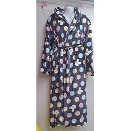 Фотография Халат женский тёплый RL755 grey р.XL-3XL "HOME STYLE" недорого оптом от прямого поставщика