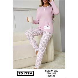Піжама тепла жіноча 70177 pink р.M-3XL "Fili Wear" недорого оптом від прямого постачальника