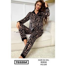 Піжама тепла жіноча 70320 black р.M-3XL "Fili Wear" недорого оптом від прямого постачальника