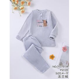 Піжама дитяча тепла на дівчинку 70370-1 grey р.4-12 "Fili Wear" недорого оптом від прямого постачальника