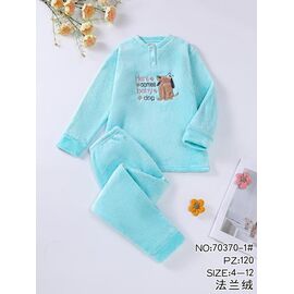 Піжама дитяча тепла на дівчинку 70370-1 l.blue р.4-12 "Fili Wear" недорого оптом від прямого постачальника