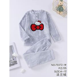 Піжама дитяча тепла на дівчинку 70372-1 grey р.6-14 "Fili Wear" недорого оптом від прямого постачальника