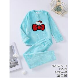 Піжама дитяча тепла на дівчинку 70372-1 l.blue р.6-14 "Fili Wear" недорого оптом від прямого постачальника