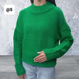 Фотография Свитер женский 05 green р.one size "Julia" недорого оптом от прямого поставщика