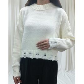 Фотография Свитер женский JL57 white р.one size "Julia" недорого оптом от прямого поставщика