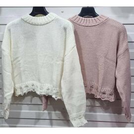 Фотография Свитер женский JL60 beige р.one size "Julia" недорого оптом от прямого поставщика