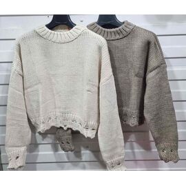 Фотография Свитер женский JL62 grey р.one size "Julia" недорого оптом от прямого поставщика