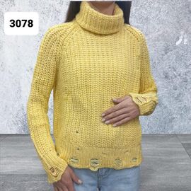 Фотография Свитер женский 3078 yellow р.one size "Julia" недорого оптом от прямого поставщика