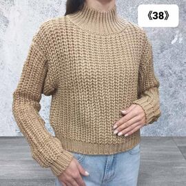 Фотография Свитер женский 38 brown р.one size "Julia" недорого оптом от прямого поставщика