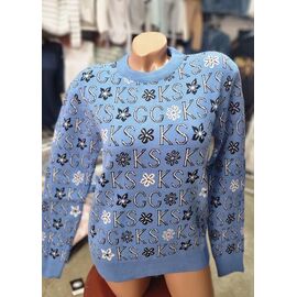 Фотография Свитер женский JL66 l.blue р.48-52 "Julia" недорого оптом от прямого поставщика