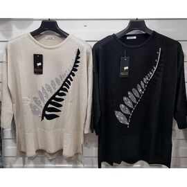 Светр жіночий JL88 black р.52-54 "Julia" недорого оптом від прямого постачальника