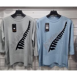 Фотография Свитер женский JL92 l.blue р.52-54 "Julia" недорого оптом от прямого поставщика