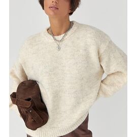 Фотография Свитер женский LR695 beige р.46-52 "Lora" недорого оптом от прямого поставщика