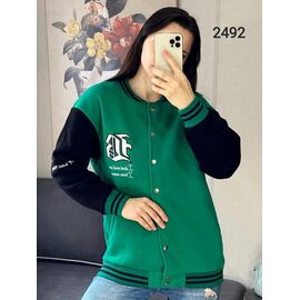 Куртка жіноча демісезонна 2492 green р.42-48 "FSN" недорого оптом від прямого постачальника