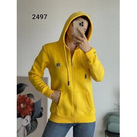 Кофта спортивна жіноча тепла 2497 yellow р.42-48 "FSN" недорого оптом від прямого постачальника