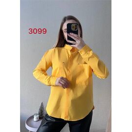 Фотография Рубашка женская 3099 yellow р.S-XL "FSN" недорого оптом от прямого поставщика