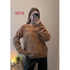 Фотография Свитер женский 5013-3 brown р.48-52 "FSN" недорого оптом от прямого поставщика