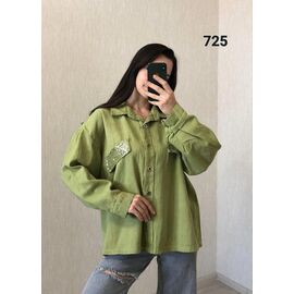 Сорочка жіноча 725 green р.50-54 "FSN" недорого оптом від прямого постачальника