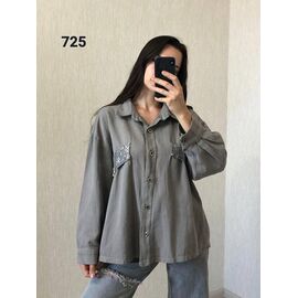 Сорочка жіноча 725 grey р.50-54 "FSN" недорого оптом від прямого постачальника