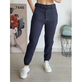 Фотография Штаны спортивные женские тёплые 7446 navy р.42-48 "FSN" недорого оптом от прямого поставщика