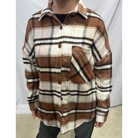 Сорочка жіноча XR522 brown р.S-L "X-Ray" недорого оптом від прямого постачальника