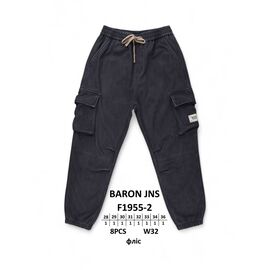 Фотография Джинсы мужские F1955-2 black р.28-36 "God Baron" недорого оптом от прямого поставщика