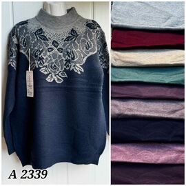 Фотография Свитер женский A2339 mix р.one size "VICTORY" недорого оптом от прямого поставщика